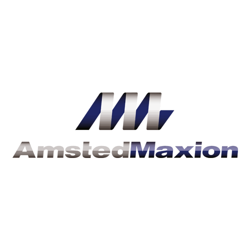 Logo da Amsted Maxion, empresa parceira da Ótica 2 Irmãos