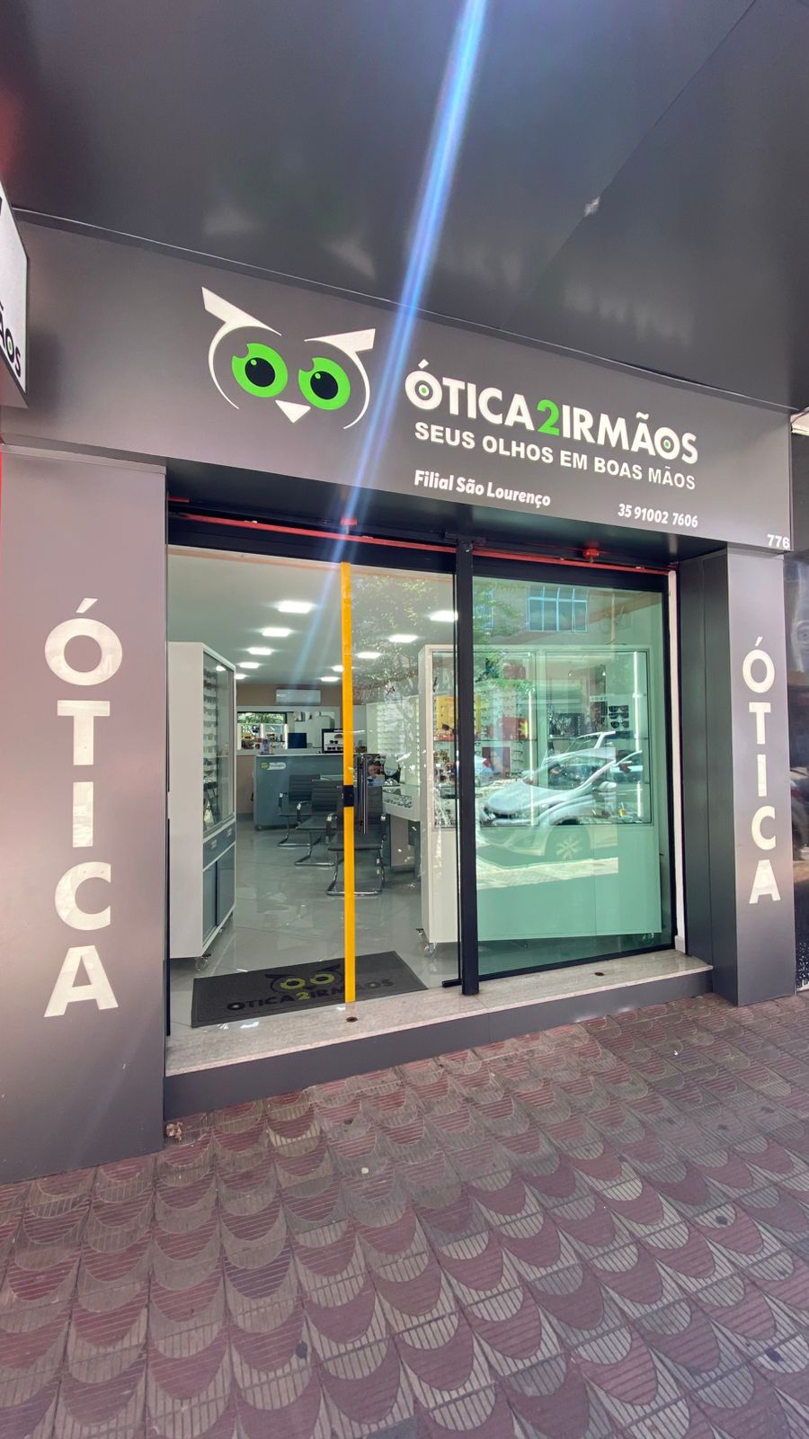 Fachada da unidade São Lourenço — Centro da Ótica 2 Irmãos